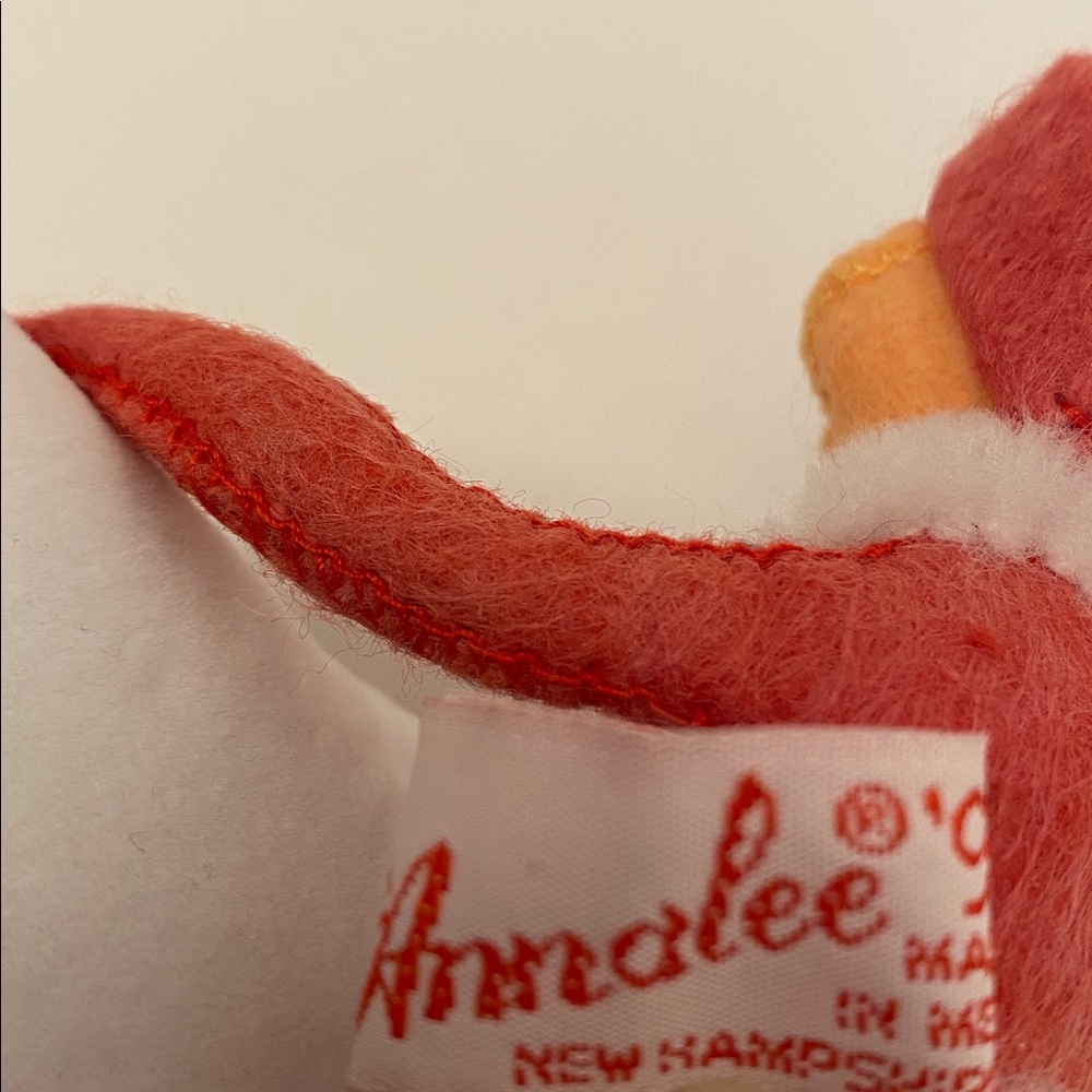 Vintage Annalee Red Elf Pixie Posable Doll 8" Christmas 1990 Decor Handmade USA - Picture 8 of 15